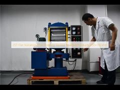 25T Flat Vulcanizer Untuk Mempersikan Berbagai Produk Cetakan 350×350mm