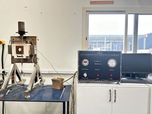BS476-7 Bahan Bangunan Peralatan Uji Laboratorium Permukaan Alat Uji Penyebaran Api Mesin Peradangan
