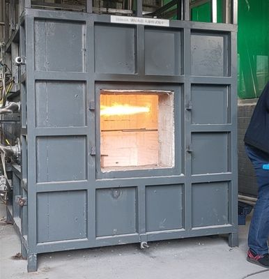 ISO834-1 Fireproof Glass Steel Structure Fireproof Coating Fire Testing Furnace Pengolahan Bahan Bakar
