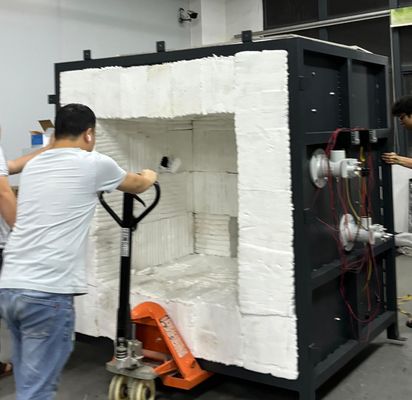 Struktur baja Fireproof Sample Test Furnace