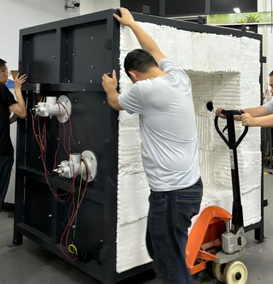 Struktur baja Fireproof Sample Test Furnace