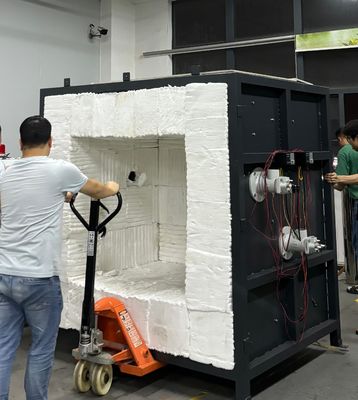 Struktur baja Fireproof Sample Test Furnace