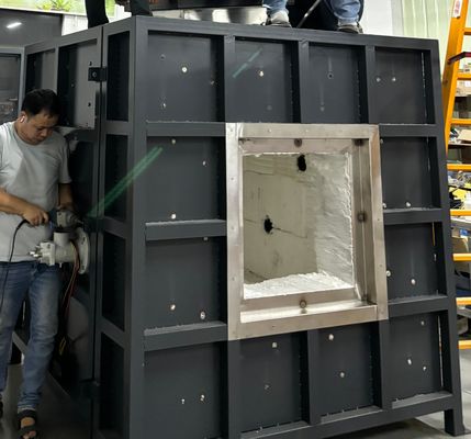 1300C Operasi Suhu Lapisan Tahan Api Struktur Baja Uji Tungku Dengan Diameter Kawat 2.0mm