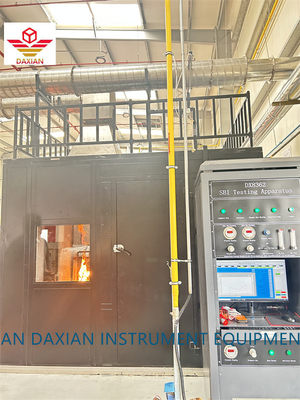 BS EN 13823 SBI Mesin Uji Lab Bahan Bangunan Uji Item Bakar Tunggal Alat Uji