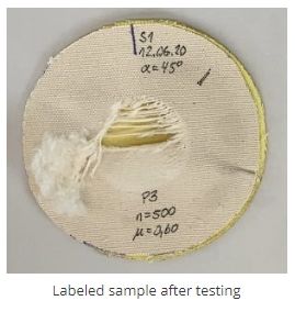 Alat Uji Abrasi Pelindung Sepeda Motor Darmstadt Machine EN17092-1