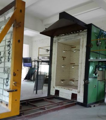 ISO834 Standar Bahan Bangunan Percobaan Api Vertikal Peralatan Uji Laboratorium Tungku