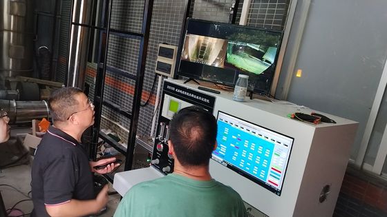 Laboratorium Pengujian Melakukan Uji Ketahanan Terhadap Perambatan Api Vertikal Pada Konduktor peralatan pengujian