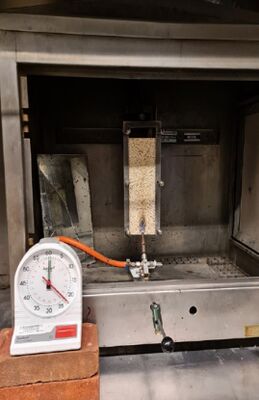 EN ISO 11925 Uji Kemampuan Kebakaran Bahan Bangunan - Uji Sumber Kebakaran Tunggal