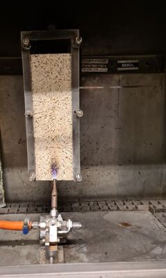 EN ISO 11925 Uji Kemampuan Kebakaran Bahan Bangunan - Uji Sumber Kebakaran Tunggal