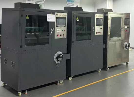 Mesin uji percikan percikan tegangan tinggi dirancang dan diproduksi secara ketat sesuai dengan GB/T6553-2003 dan 1EC60587-1984.