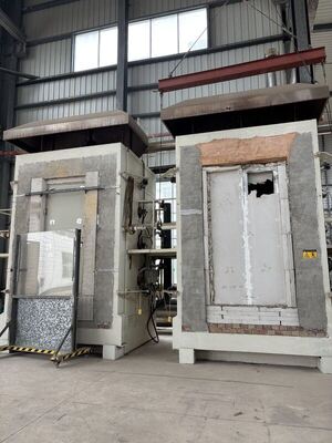 ISO 834-1 Tungku pengujian ketahanan api vertikal untuk partisi jendela pintu kebakaran kaca