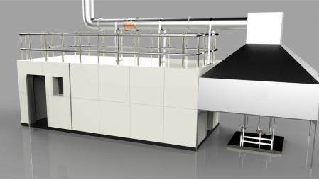 16 CFR Bagian 1633 Matras Set Mesin Uji Kehangatan DX8033 Open Flame Tester dengan Gas Analyzer